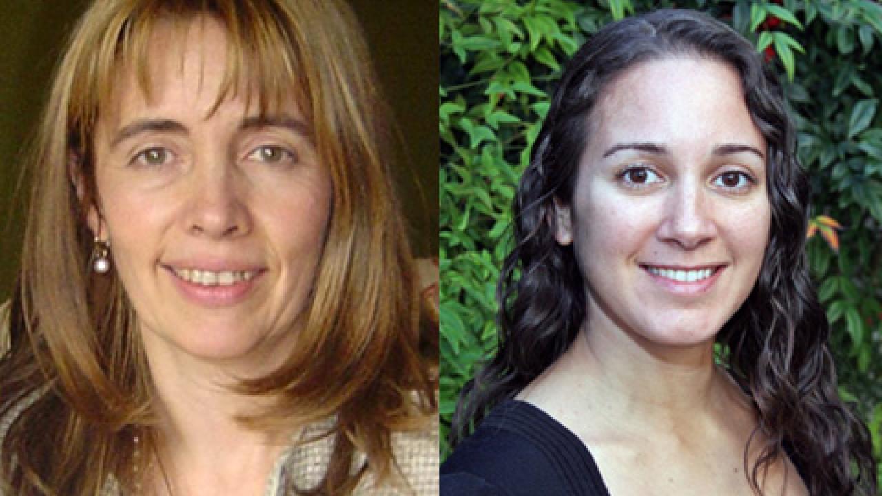 Dr. Patricia Oteiza (left), Dr. Michele La Merrill (right).