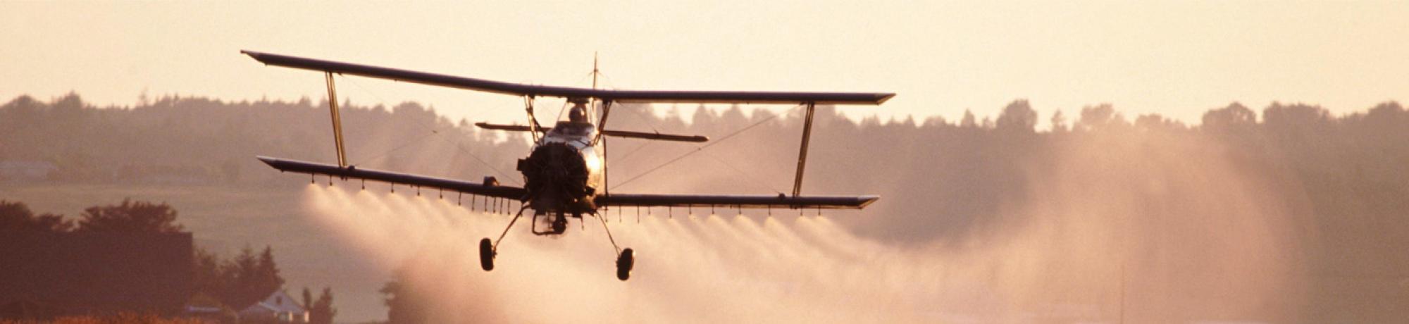 Spraying crops
